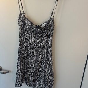 Skylar + Madison Black and White Dotted Print Cami
